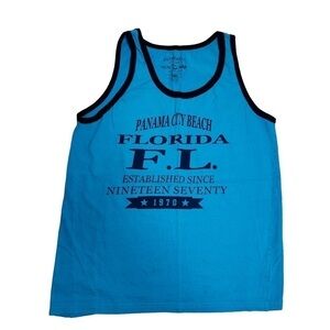 Authentic Classic Pacific Surf Panama City Beach Florida Graphic Tank Top Size S